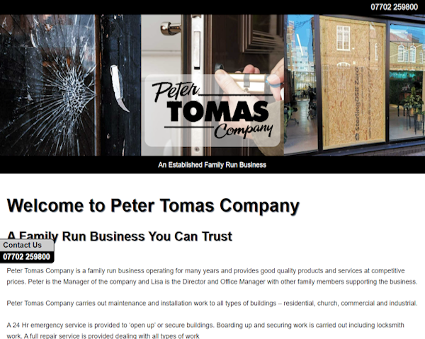 petertomascompany.co.uk